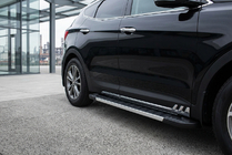 Hyundai Santa Fe 3 2012–2018 Boční prahy RedLine V1 (2 ks, hliník) fotografie 1