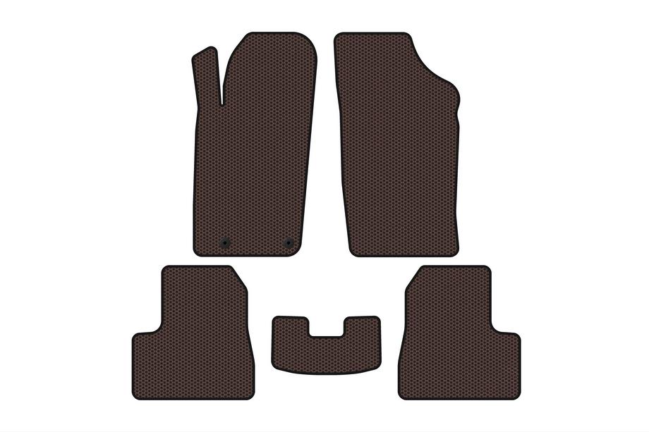 Peugeot 206 1998–2024 Gumové autokoberce Carsuit (2009-2013, hnědé) Image