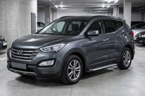 Hyundai Santa Fe 3 2012–2018 Boční nášlapy Line (2 ks, hliník) fotografie 1
