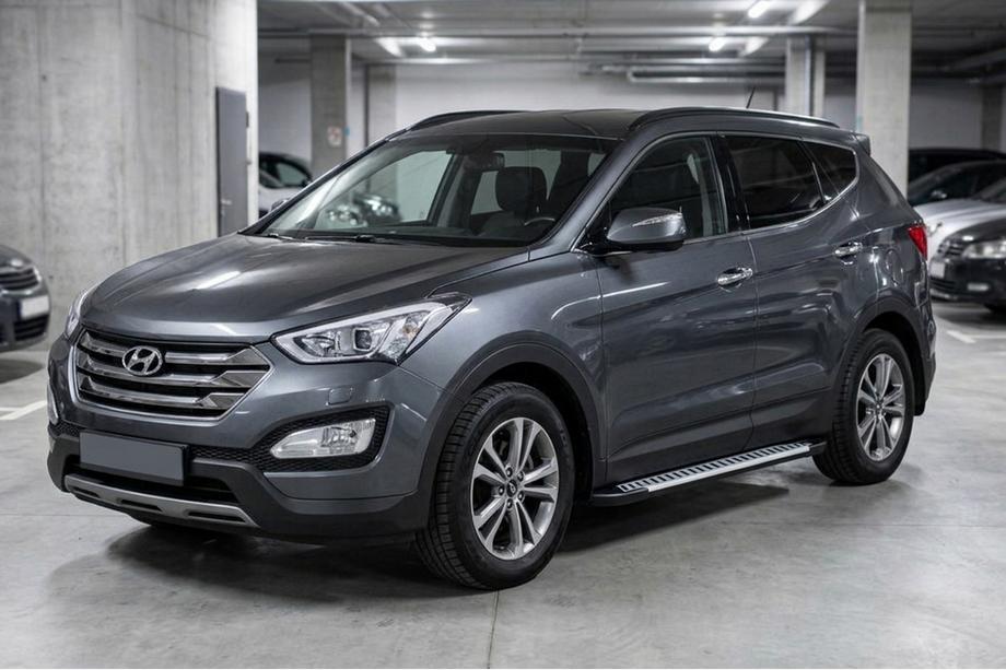 Hyundai Santa Fe 3 2012–2018 Boční nášlapy Line (2 ks, hliník) Image
