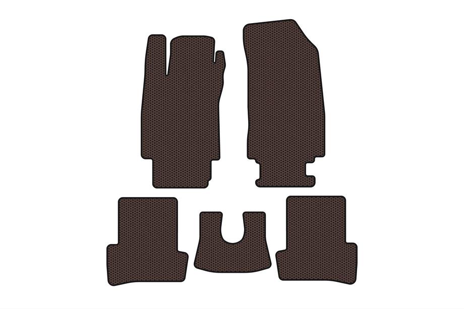 Renault Clio III 2005–2012 Gumové autokoberce Carsuit (hnědé) Image