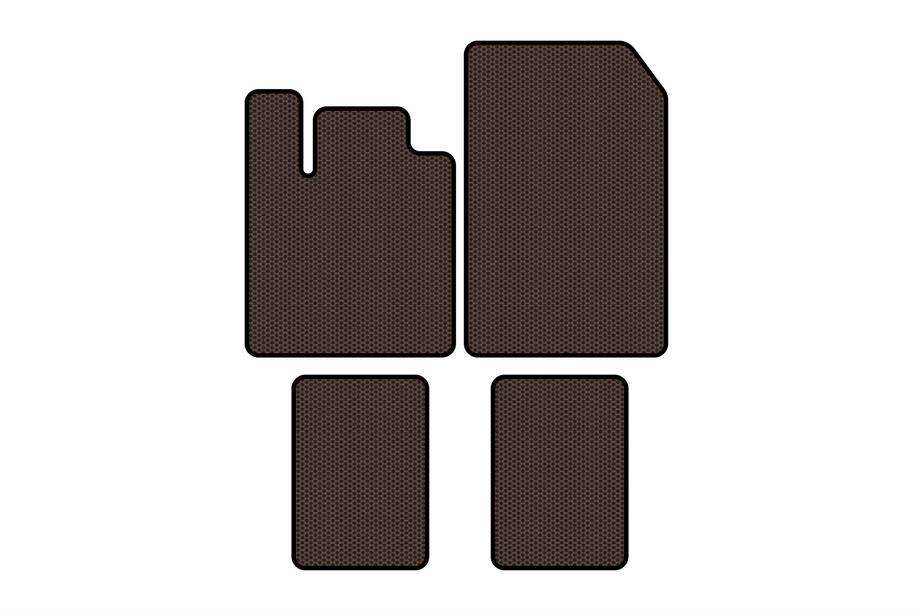 Renault Twingo 2007–2014 Gumové autokoberce Carsuit (hnědé) Image