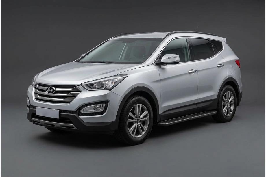 Hyundai Santa Fe 3 2012–2018 Boční prahy Bosphorus Black (2 ks, hliník) Image