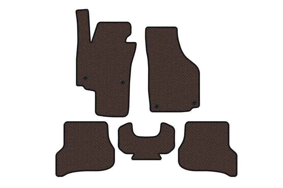 Seat Altea 2004–2015 Gumové autokoberce Carsuit (hnědé) Image