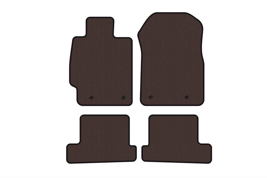 Subaru BRZ 2012–2021 Gumové autokoberce Carsuit (kupé, hnědé) Image