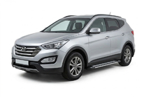 Hyundai Santa Fe 3 2012–2018 Boční nášlapy Rainbow (2 ks, hliník) fotografie 1
