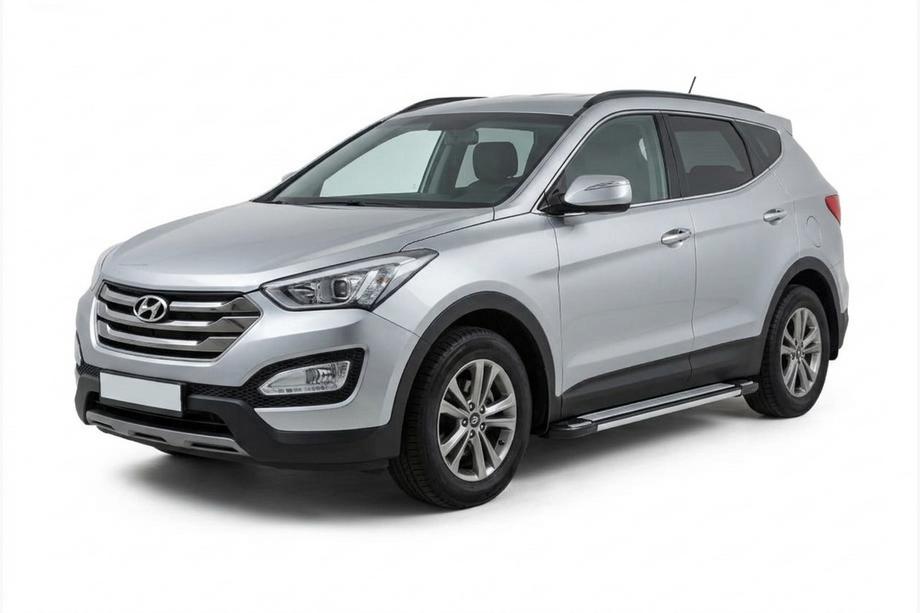 Hyundai Santa Fe 3 2012–2018 Boční nášlapy Rainbow (2 ks, hliník) Image