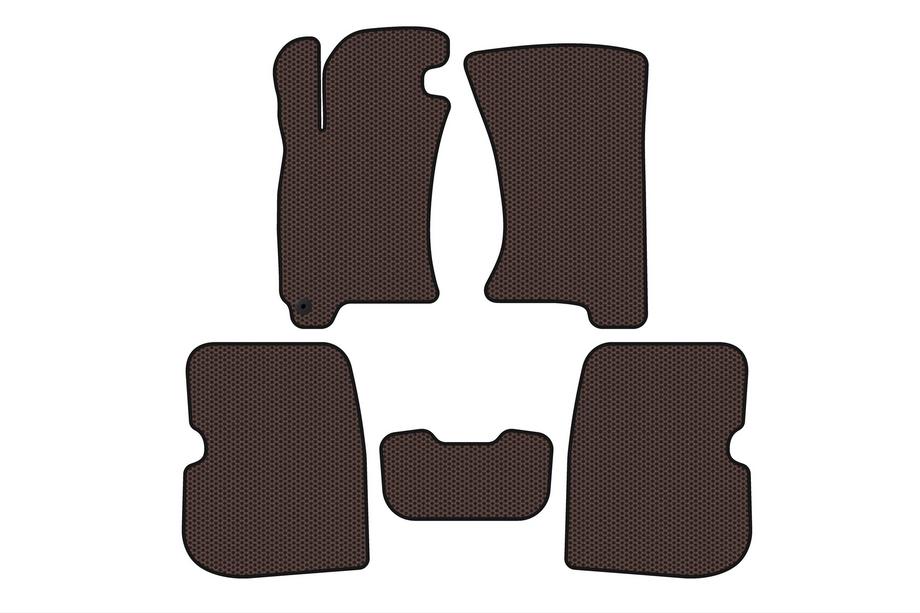 Subaru Forester 1997–2002 Gumové autokoberce Carsuit (hnědé) Image