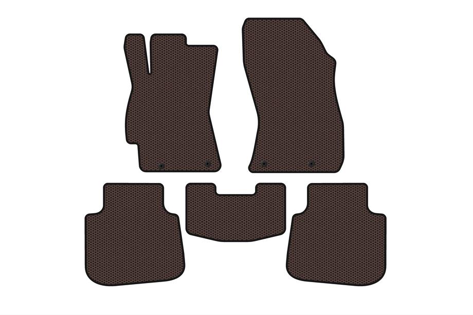 Subaru Legacy 2014–2019 Gumové autokoberce Carsuit (SD, Legacy BN, hnědé) Image