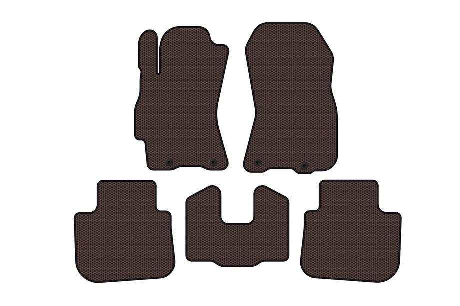 Subaru Outback 2009–2014 Gumové autokoberce Carsuit (hnědé) Image