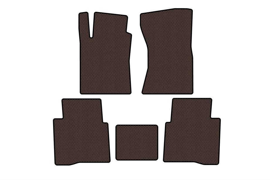 Toyota Fortuner 2006–2015 Gumové autokoberce Carsuit (hnědé) Image