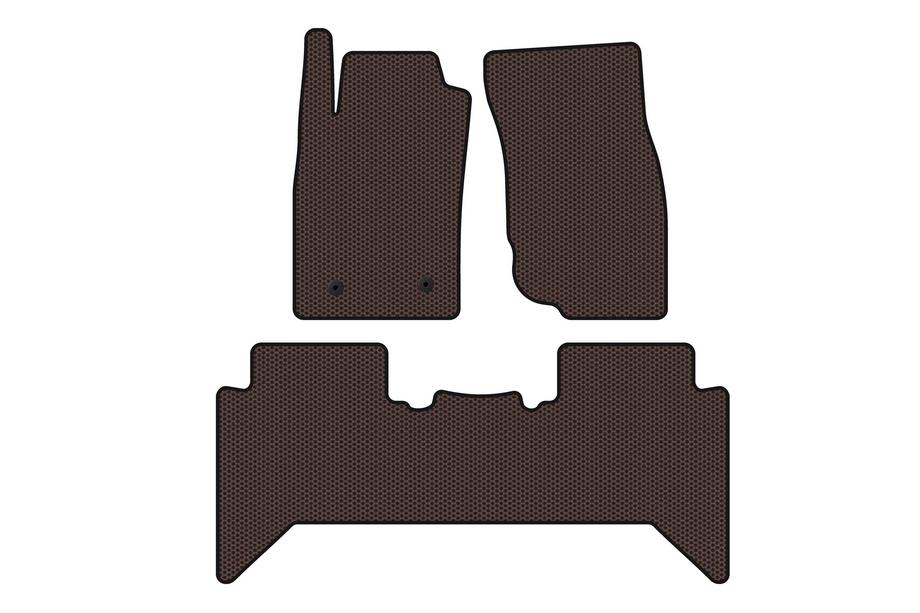 Toyota Hilux 2006–2015 Gumové autokoberce Carsuit V2 (Hnědé) Image