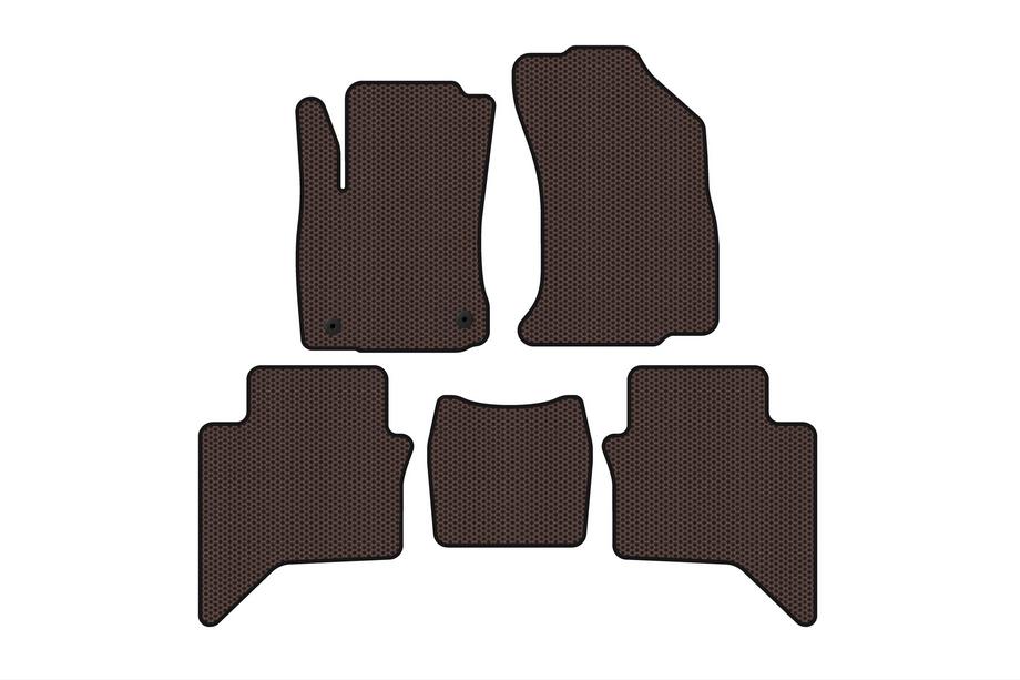 Toyota Hilux 2015– Gumové autokoberce Carsuit (hnědé) Image