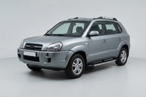 Hyundai Tucson JM 2004– Boční nášlapy Duru (2 ks, hliník) fotografie 1