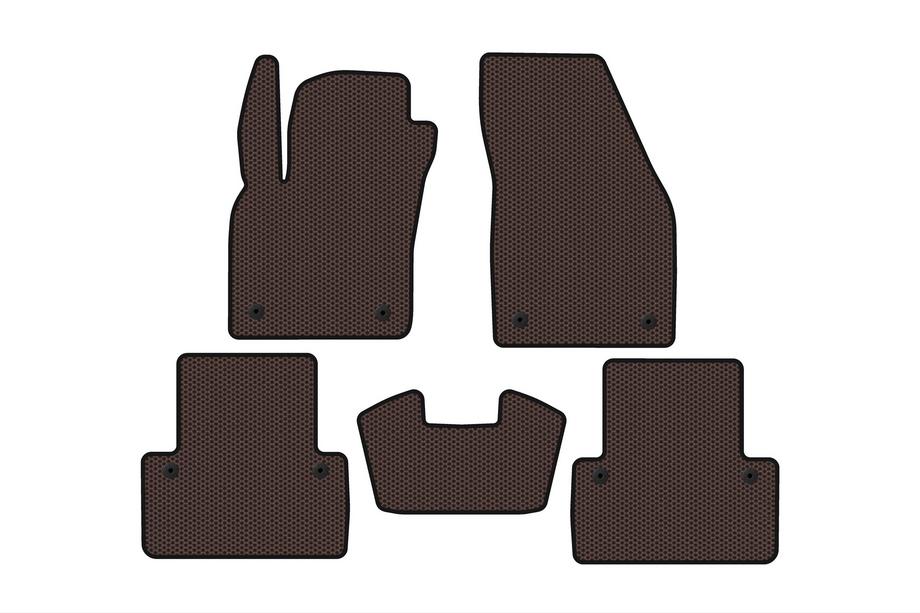 Volvo V50 2004–2012 Gumové autokoberce Carsuit (2007-2012, SW, hnědé) Image