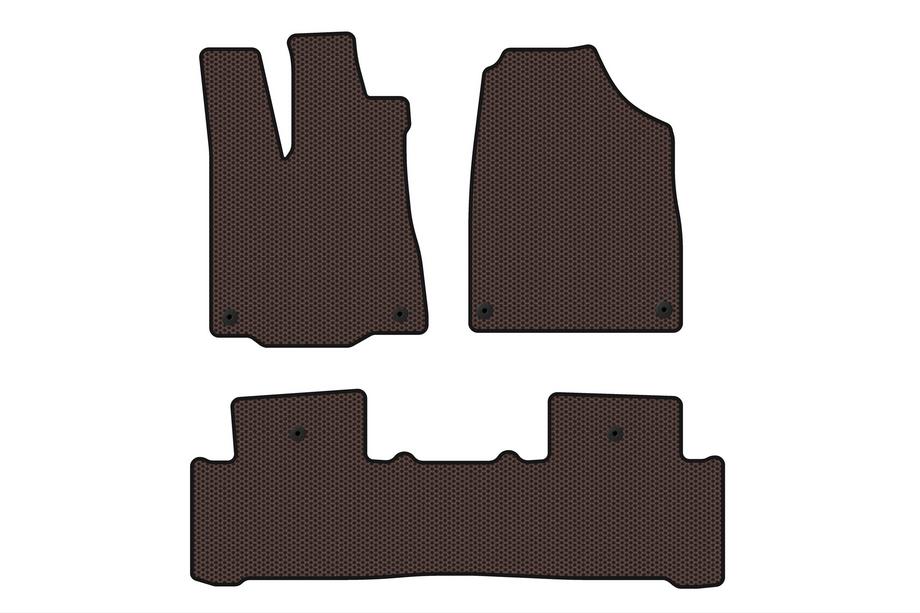 Acura MDX 2013–2020 Gumové autokoberce Carsuit (2 řady, hnědé) Image
