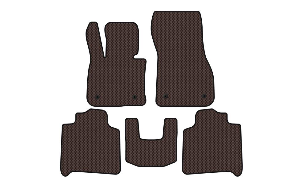 BMW řady 2 Active Tourer F45/F46 2014–2021 Gumové koberečky Carsuit (pro F46, 2 řady, hnědé) Fotografie 1