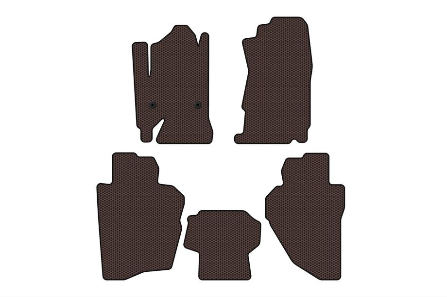 Chevrolet Silverado 2013–2019 Gumové autokoberce Carsuit (hnědé) Image