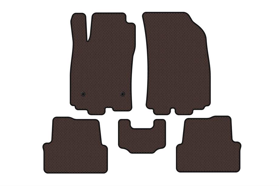 Chevrolet Sonic 2011–2022 Gumové autokoberce Carsuit (HB, hnědé) Image