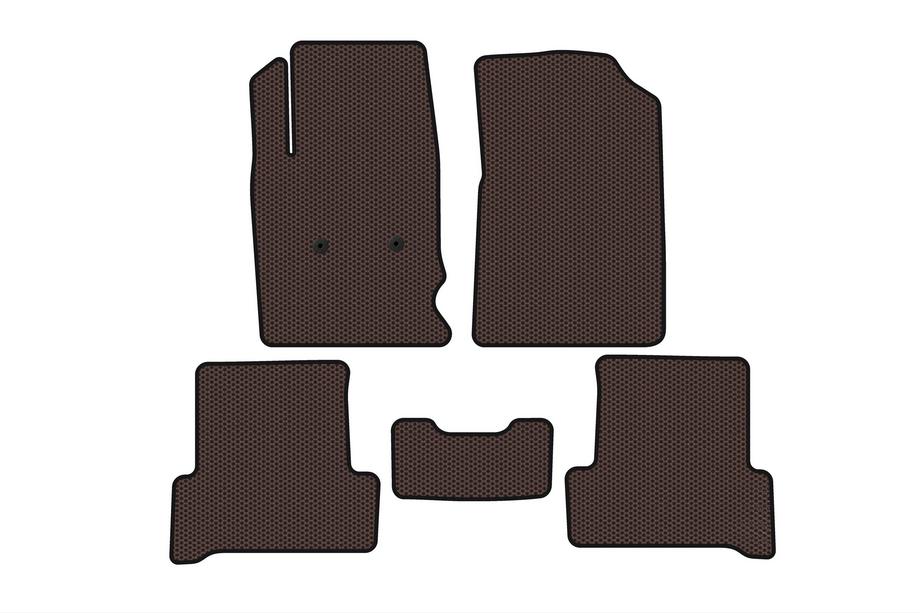 Chevrolet Colorado 2012–2022 Gumové autokoberce Carsuit (hnědé) Image