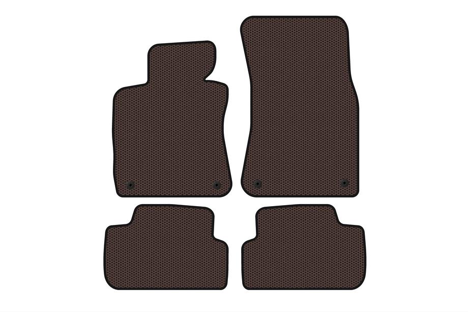 BMW řady 6 E63/E64 2003–2010 Gumové autokoberce Carsuit (hnědé) Fotografie 1