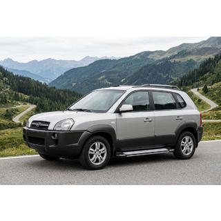 Boční nášlapy Rainbow (2 ks, hliník) Hyundai Tucson JM 2004– fotografie 1