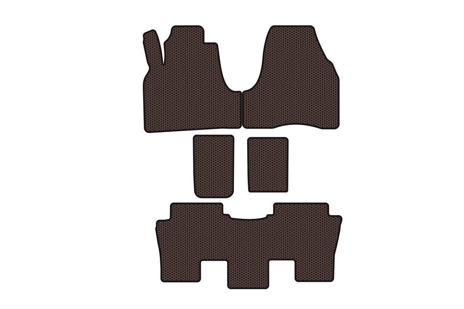 Citroen C-8 2002–2014 Gumové autokoberce Carsuit (hnědé) Image