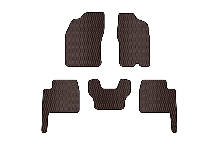 Dodge Durango 2004–2009 Gumové autokoberce Carsuit (hnědé) Image