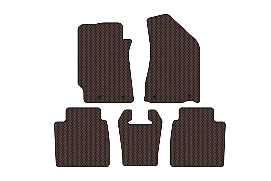 Geely Emgrand EC8 Gumové autokoberce Carsuit (SD, hnědé) Image