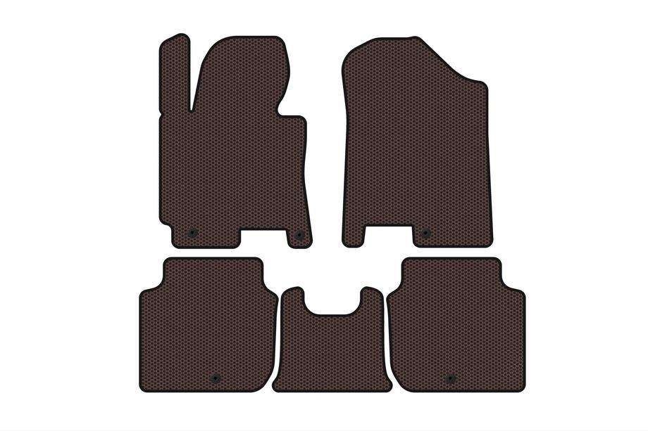 Kia Forte 2008–2024 Gumové autokoberce Carsuit (2012-2016, hnědé) Image
