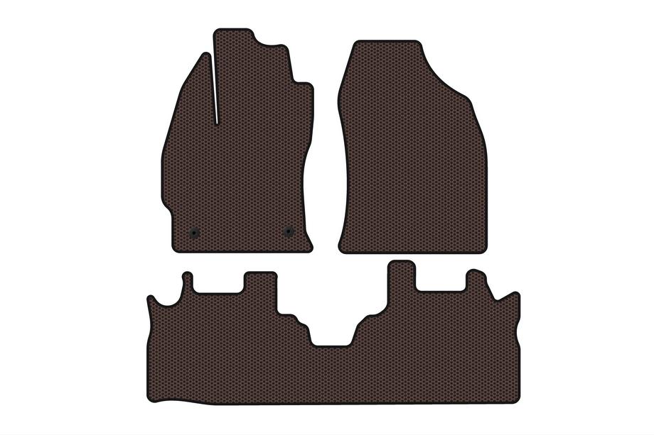 Toyota Prius+ Gumové autokoberce Carsuit (2 řady, hnědé) Image