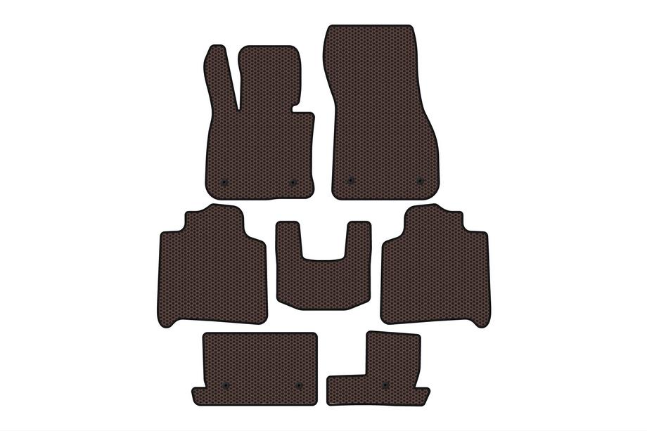 BMW řady 2 Active Tourer F45/F46 2014–2021 Gumové autokoberce Carsuit (pro F46, 3 řady, hnědé) Image