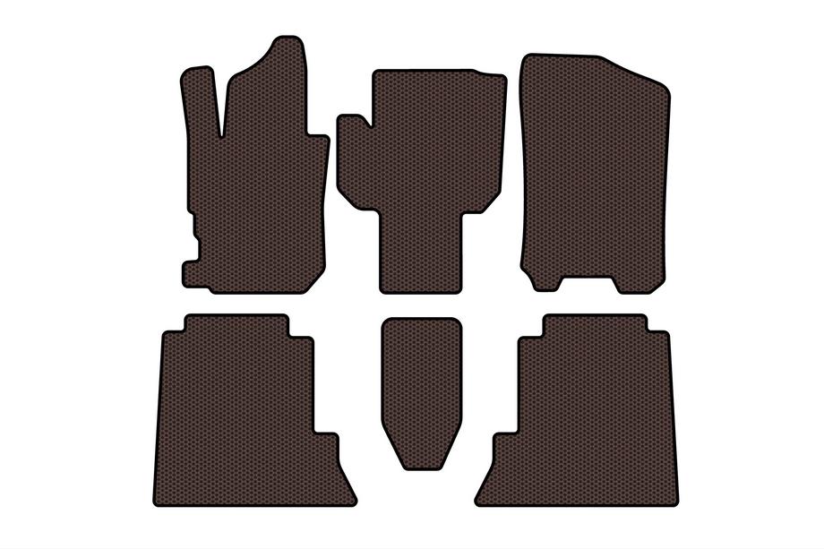 Honda FR-V 2004–2009 Gumové autokoberce Carsuit (hnědé) Image