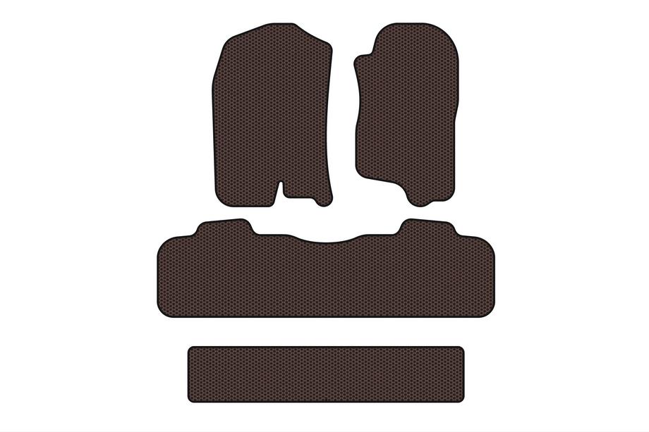 Chevrolet Tahoe 2007–2014 Gumové koberečky Carsuit (3 řady, 2007-2014, hnědé) Image