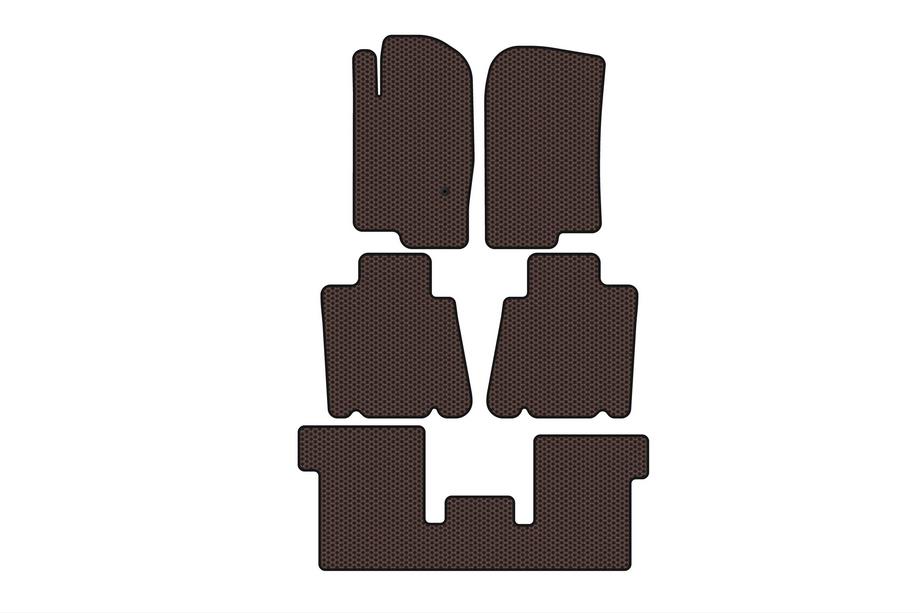 Ford Explorer 2001–2005 Gumové autokoberce Carsuit (3 řady, hnědé) Image