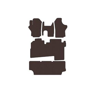 Gumové koberce do interiéru Carsuit (2004-2007, 3 řady, 8místné, hnědé) Hyundai H200, H1, Starex 1998–2007 fotografie 1