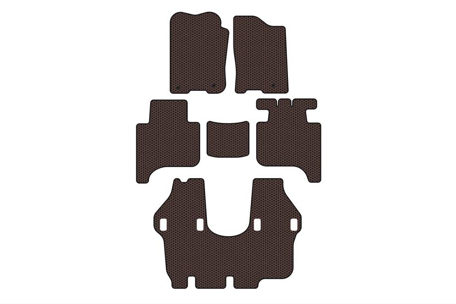 Infiniti QX56 2004–2010 Gumové autokoberce Carsuit (3 řady, 2004-2008, hnědé) Image