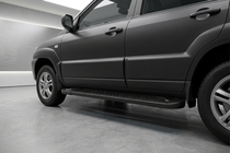 Kia Sportage 2004–2010 Boční prahy Allmond Black (2 ks, hliník) fotografie 1