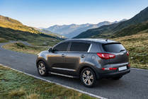 Kia Sportage 2010–2015 Boční nášlapy Duru (2 ks, hliník) fotografie 1