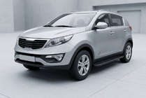 Kia Sportage 2010–2015 Boční prahy Bosphorus Black (2 ks, hliník) fotografie 1
