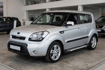 Kia Soul I 2008–2013 Boční nášlapy Line (2 ks, hliník) fotografie 1