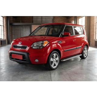 Boční prahy Maydos V1 (2 ks, hliník ↗ nerez) Kia Soul I 2008–2013 fotografie 1