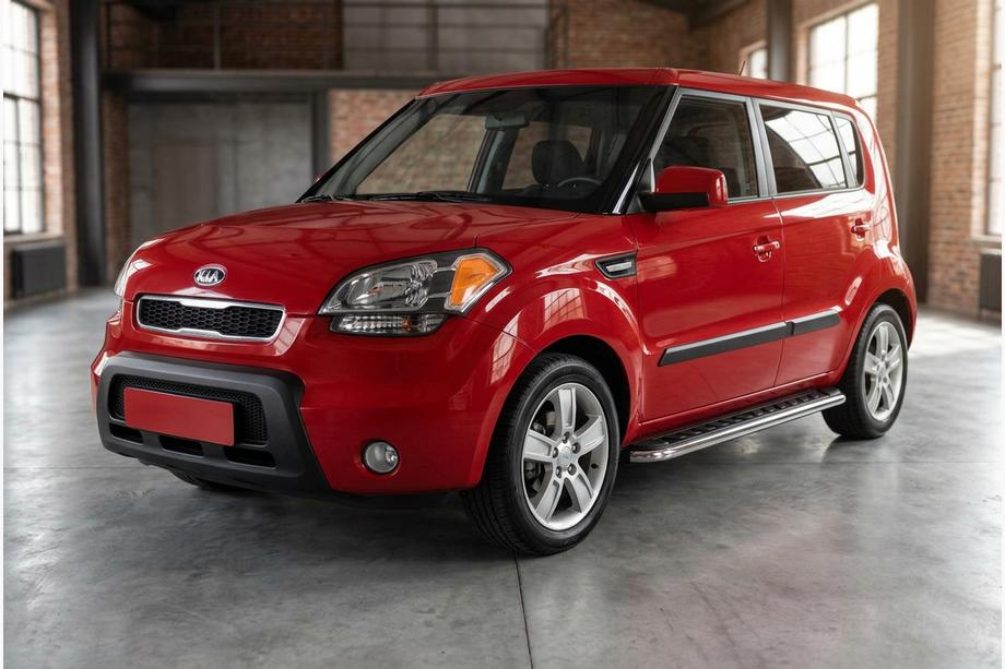 Kia Soul I 2008–2013 Boční prahy Maydos V1 (2 ks, hliník ↗ nerez) Image