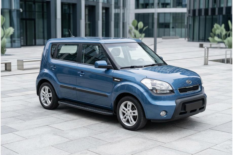 Kia Soul I 2008–2013 Boční prahy Bosphorus Black (2 ks, hliník) Image