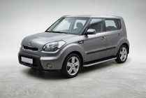 Kia Soul I 2008–2013 Boční prahy Tayga Grey (2 ks, hliník) fotografie 1