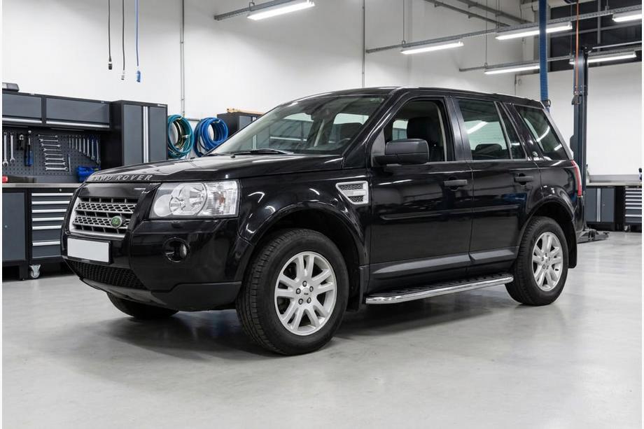 Land Rover Freelander II 2006–2014 Boční prahy Maydos V1 (2 ks, hliník ↗ nerez) Image