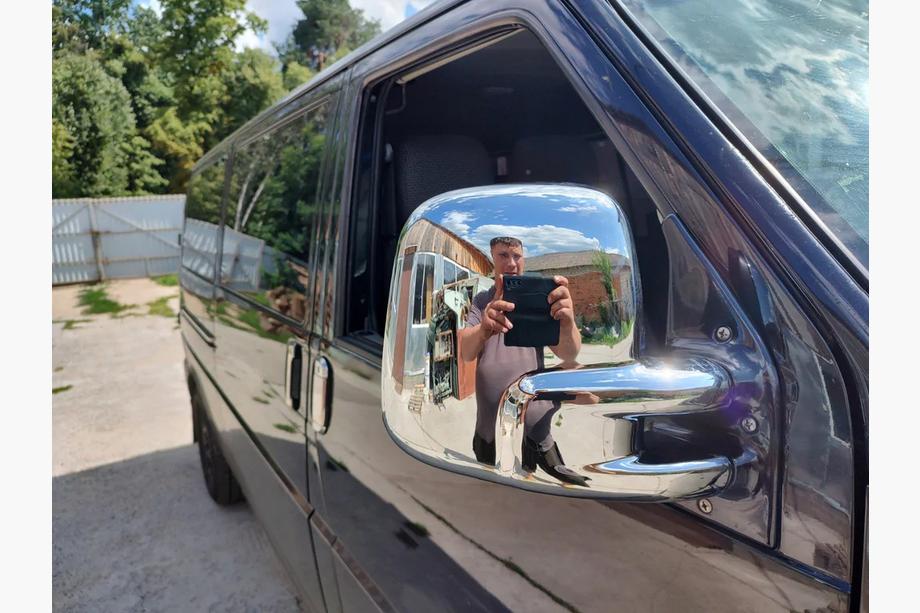 Volkswagen T4 Transporter 1990–2003 Chromový kryt zrcátka (Carmos, 1 ks pravý, plast) Fotografie 4