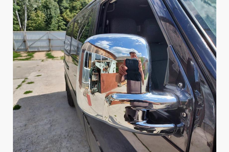 Volkswagen T4 Transporter 1990–2003 Chromový kryt zrcátka (Carmos, 1 ks pravý, plast) Fotografie 2