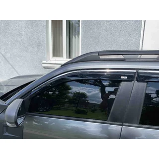 Okenní deflektory s chromovanou lištou Niken Luxury (4 ks) fotografie 3