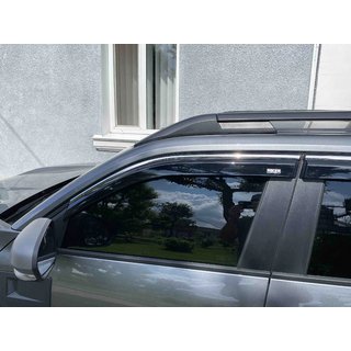 Okenní deflektory s chromovanou lištou Niken Luxury (4 ks) fotografie 3